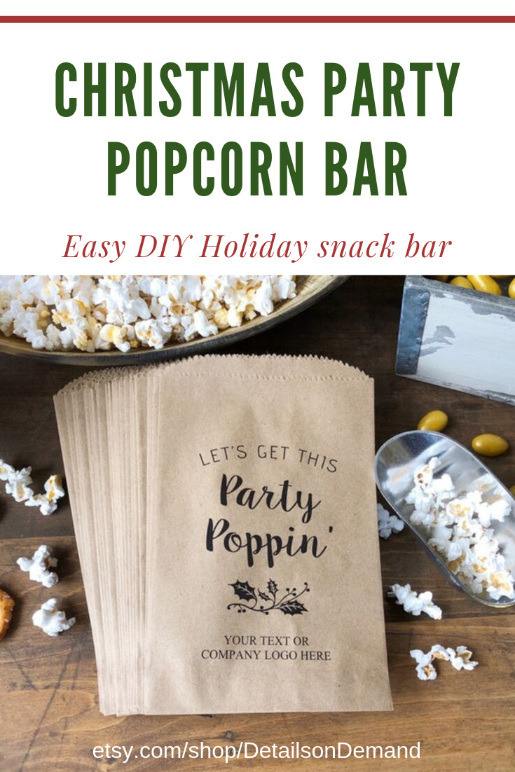 Corporate Holiday Party Gift Ideas
 Popcorn Buffet pany Holiday Party Christmas Treat