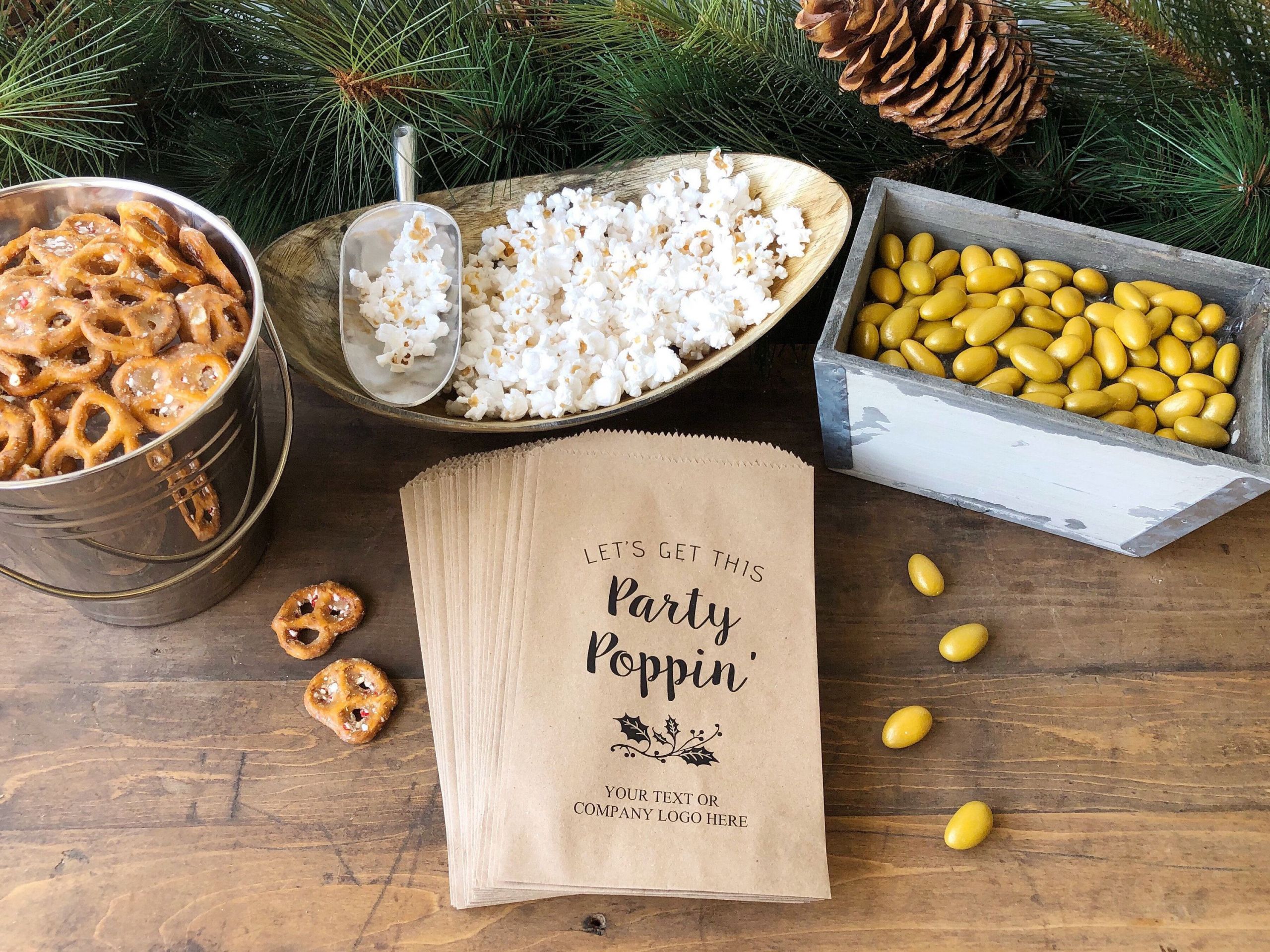 Corporate Holiday Party Gift Ideas
 Popcorn Buffet pany Holiday Party Christmas Treat