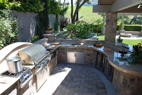 Cost To Build Outdoor Kitchen
 Outdoor Kitchen Cost Landscaping Network
