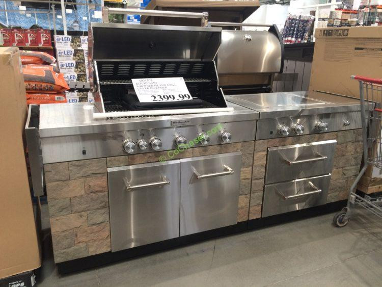 Costco Outdoor Kitchen
 KitchenAid 9 burner Island Grill Cover Included Model