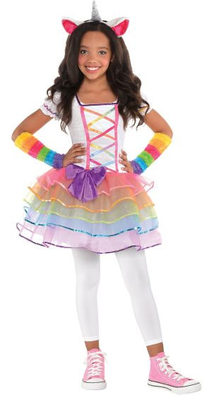 Costumes For Kids In Party City
 Girls Rainbow Unicorn Costume Party City