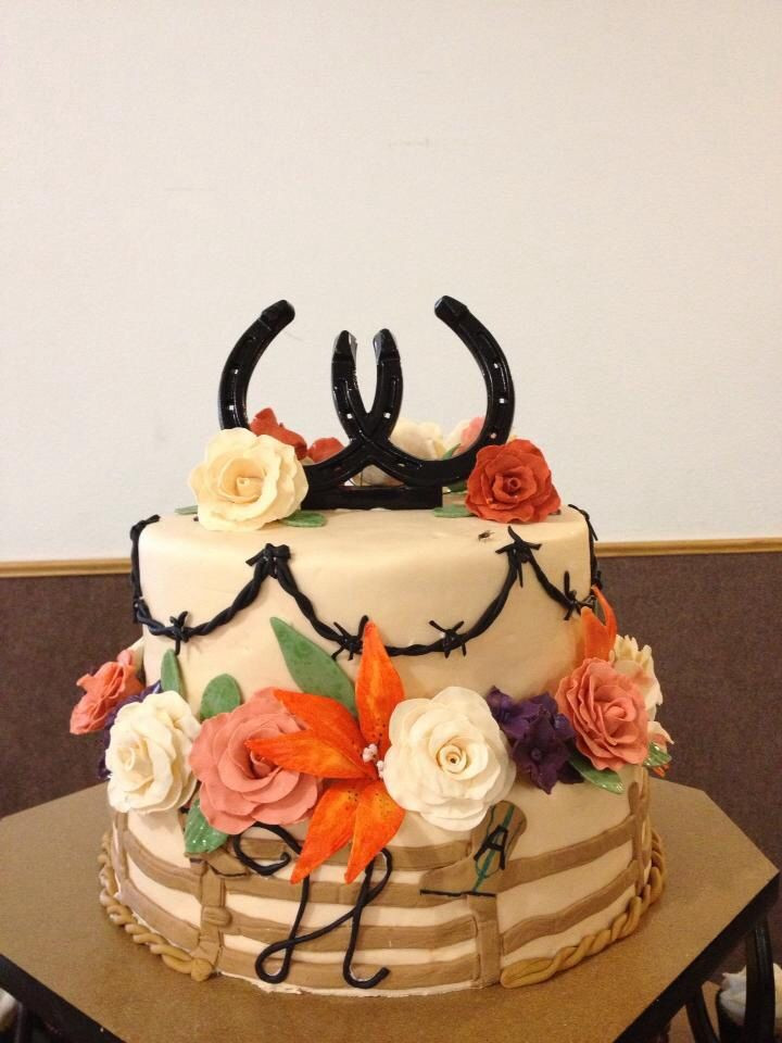 Country Birthday Cakes
 20 best images about Cakes Barb Wire Wedding cakes on