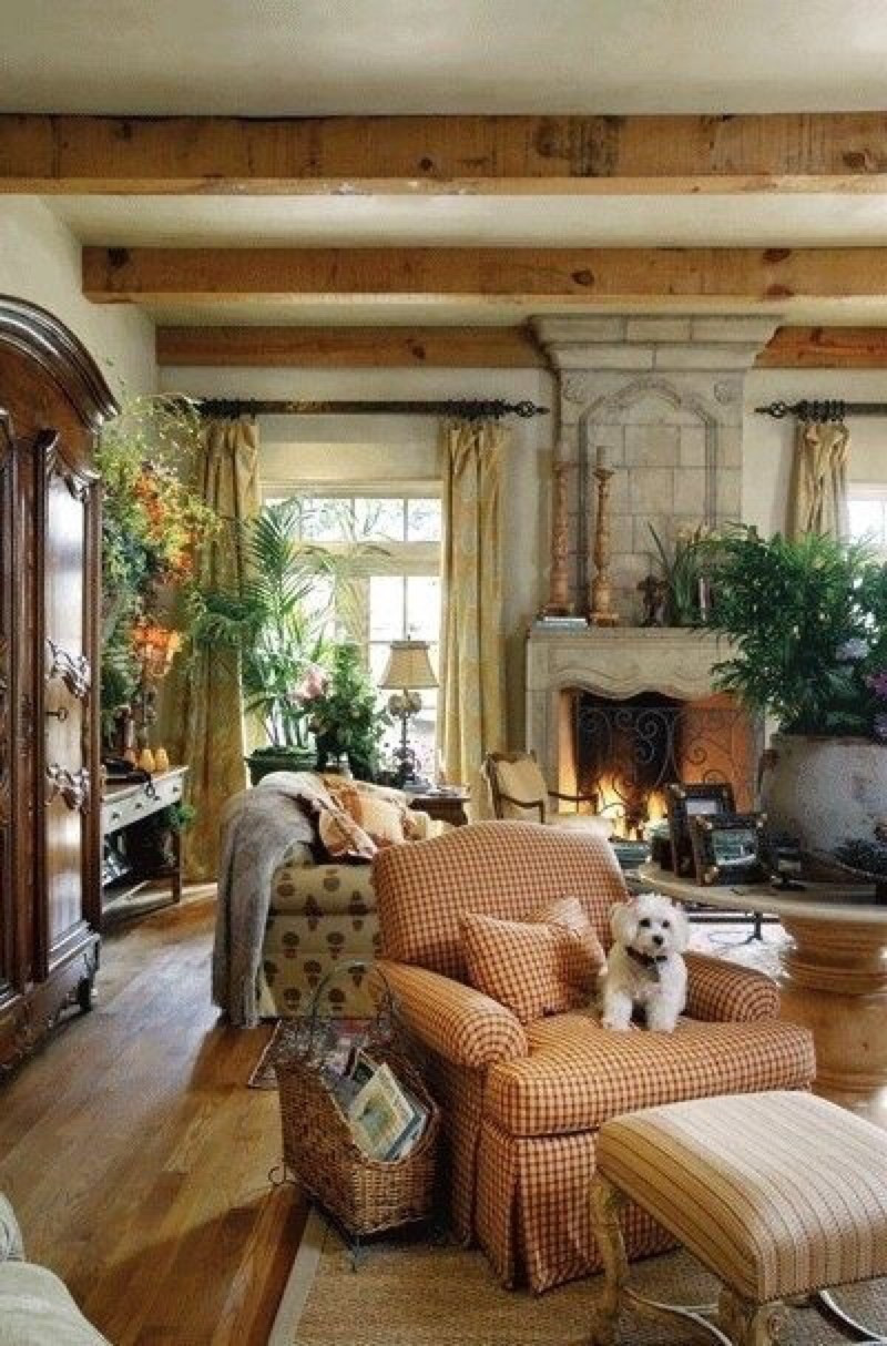 Country Living Room Curtains
 25 Refined Provence Living Room Design Ideas