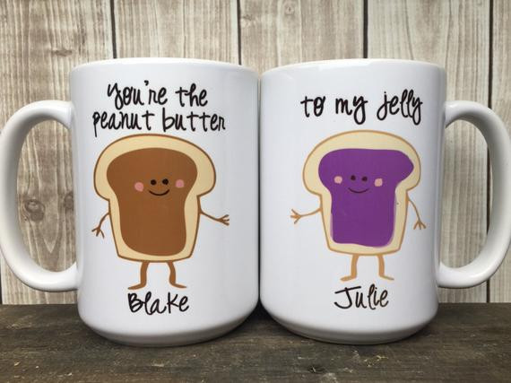 Couples Gag Gift Ideas
 Couples Gift Mug Set for Couple Cute Gift Idea Engagement