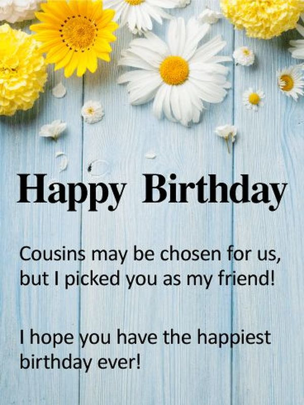 Cousin Birthday Quotes
 Happy Birthday Cousin Quotes Wishes and