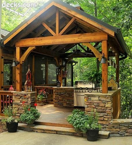 Covered Outdoor Kitchen Structures
 Awesome Outdoor Kitchens