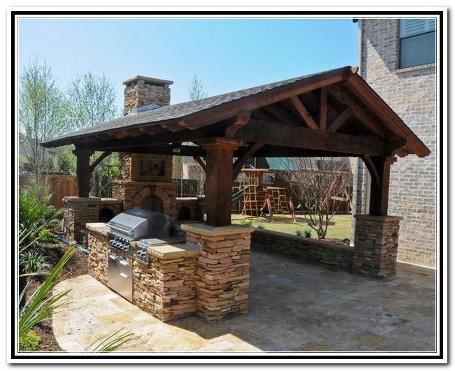 Covered Outdoor Kitchen Structures
 outdoor covered patio structures 651×531
