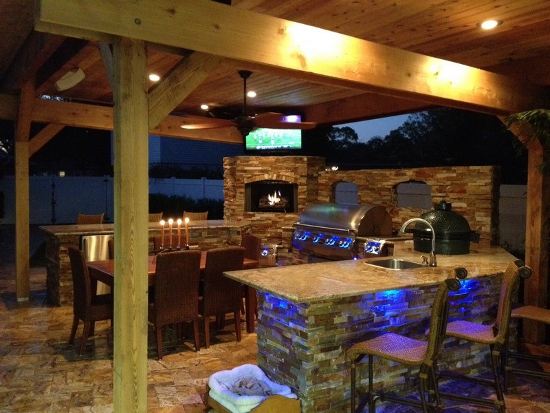 Covered Outdoor Kitchen Structures
 Pergola Creative Outdoor Kitchens of Florida
