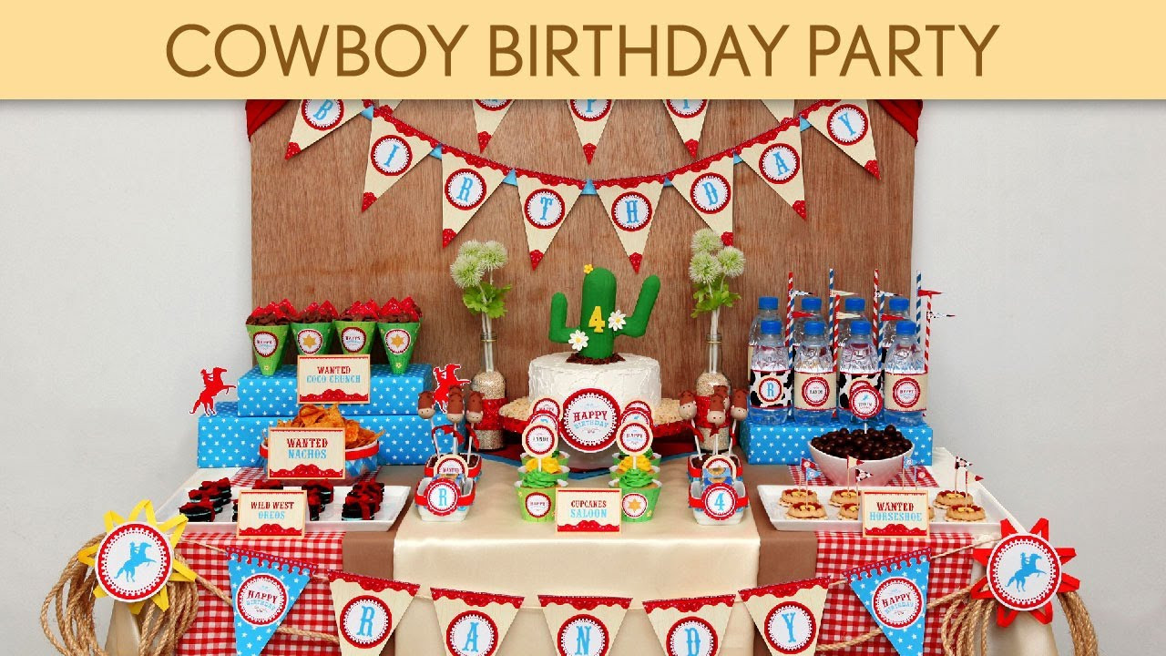 Cowboy Birthday Party Decorations
 Cowboy Birthday Party Ideas Cowboy B29