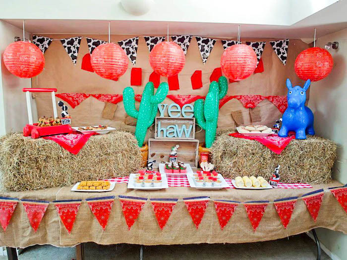 Cowboy Birthday Party Decorations
 Kara s Party Ideas "Yee Haw" Cowboy Birthday Party