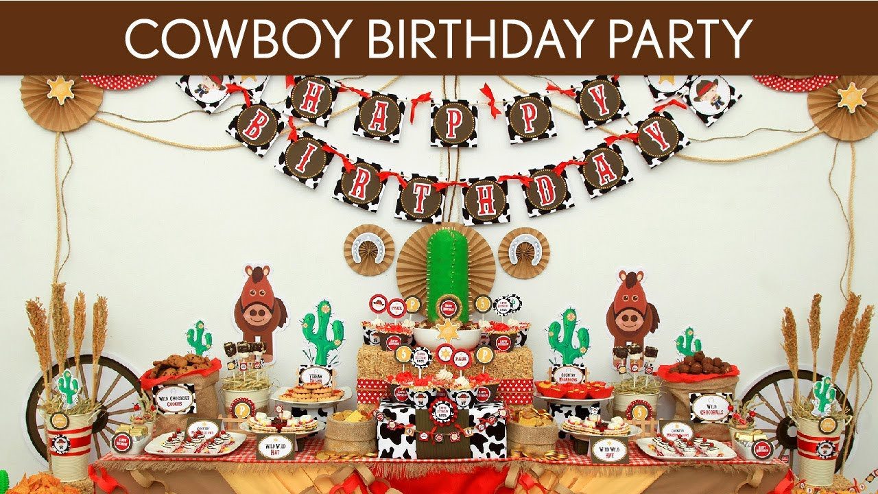 Cowboy Birthday Party Decorations
 Cowboy Birthday Party Ideas Cowboy B11
