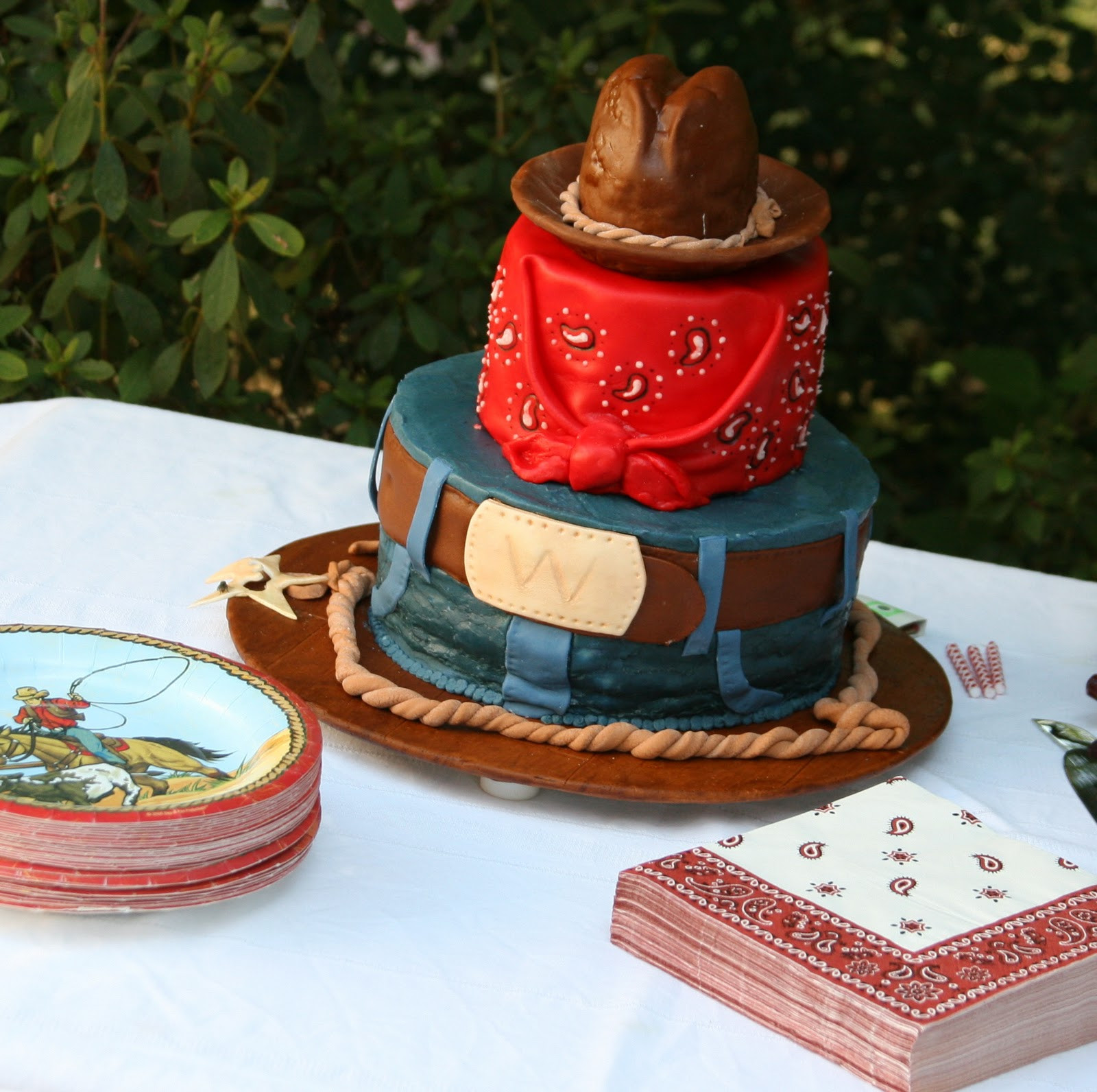 Cowboys Birthday Cake
 the cake box girls Cowboy Birthday Cake