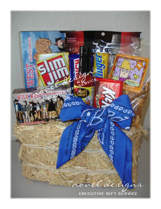 Cowboys Gift Ideas
 Custom Wild West Cowboy Gift Basket Birthday