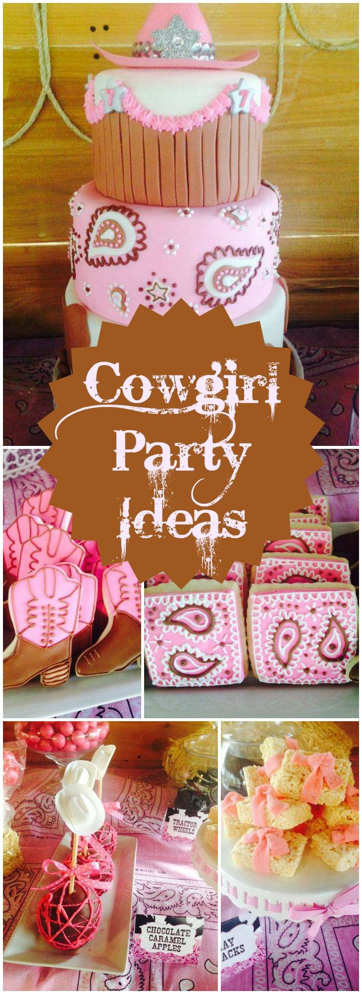 Cowgirl Decorations For Birthday Party
 418 best Cowgirl Party Ideas images on Pinterest