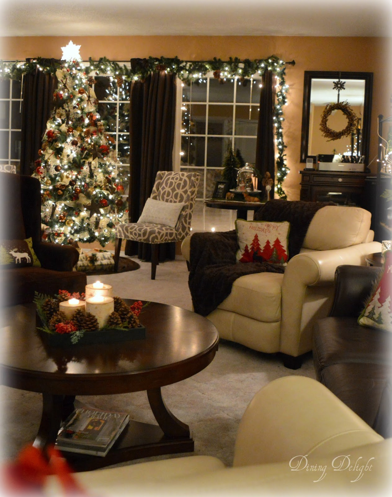 Cozy Christmas Living Room
 Dining Delight Holiday Home Tour Christmas in a Cozy House