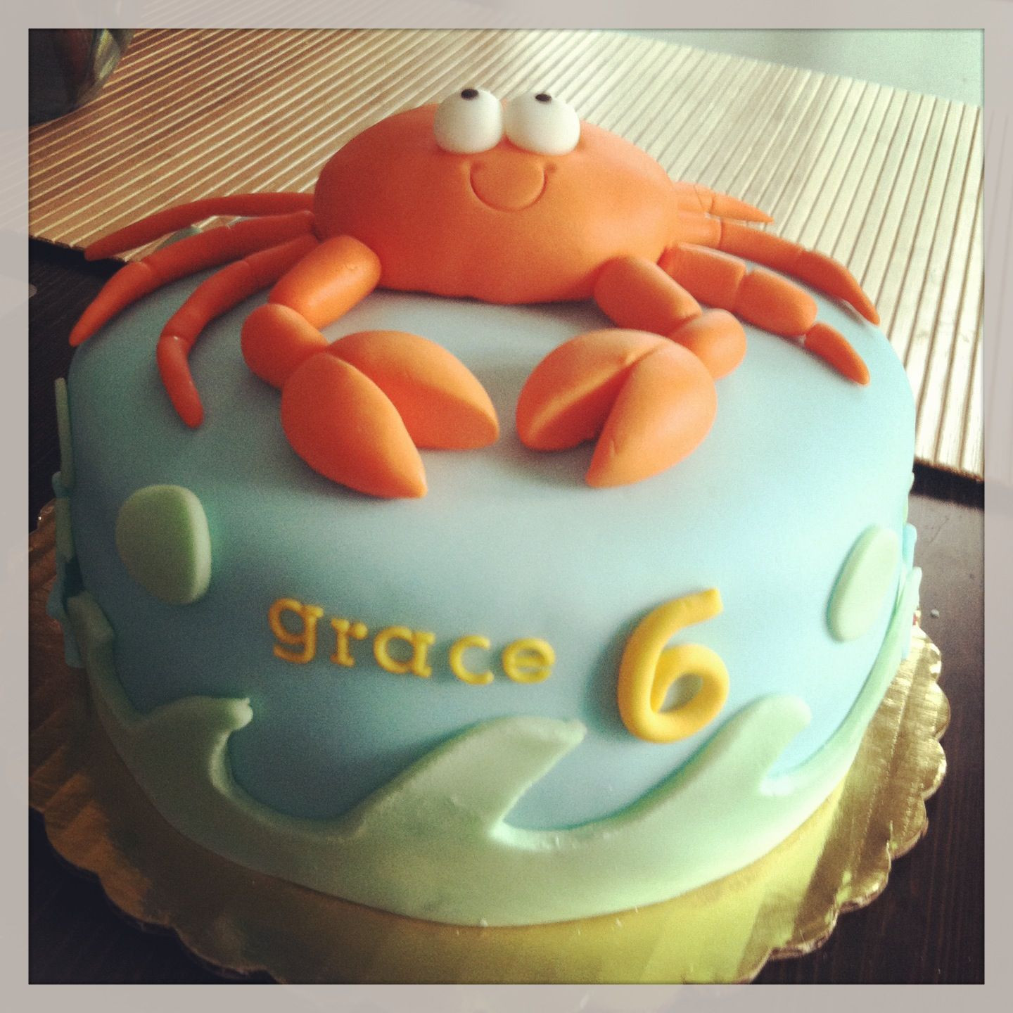 Crab Birthday Cake
 Crab birthday cake by Lovely Little Cakes With images
