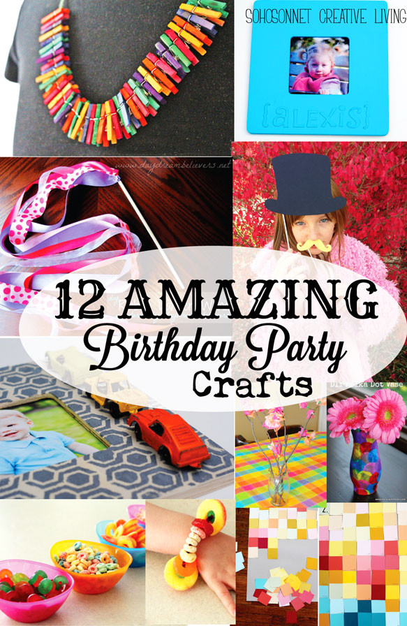 Craft Birthday Gift Ideas
 12 Birthday Party Craft Activities for Kids SohoSonnet