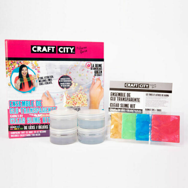 Craft City DIY Slime Kit
 Craft City Karina Garcia DIY Clear Slime Kit 4 Pack Multi