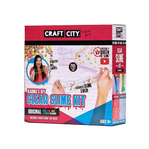 Craft City DIY Slime Kit
 Craft City Karina s DIY Clear Slime Kit 4 pack Walmart