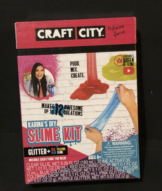 Craft City DIY Slime Kit
 Craft City Karina Garcia DIY 12 Creations Slime Kit Red