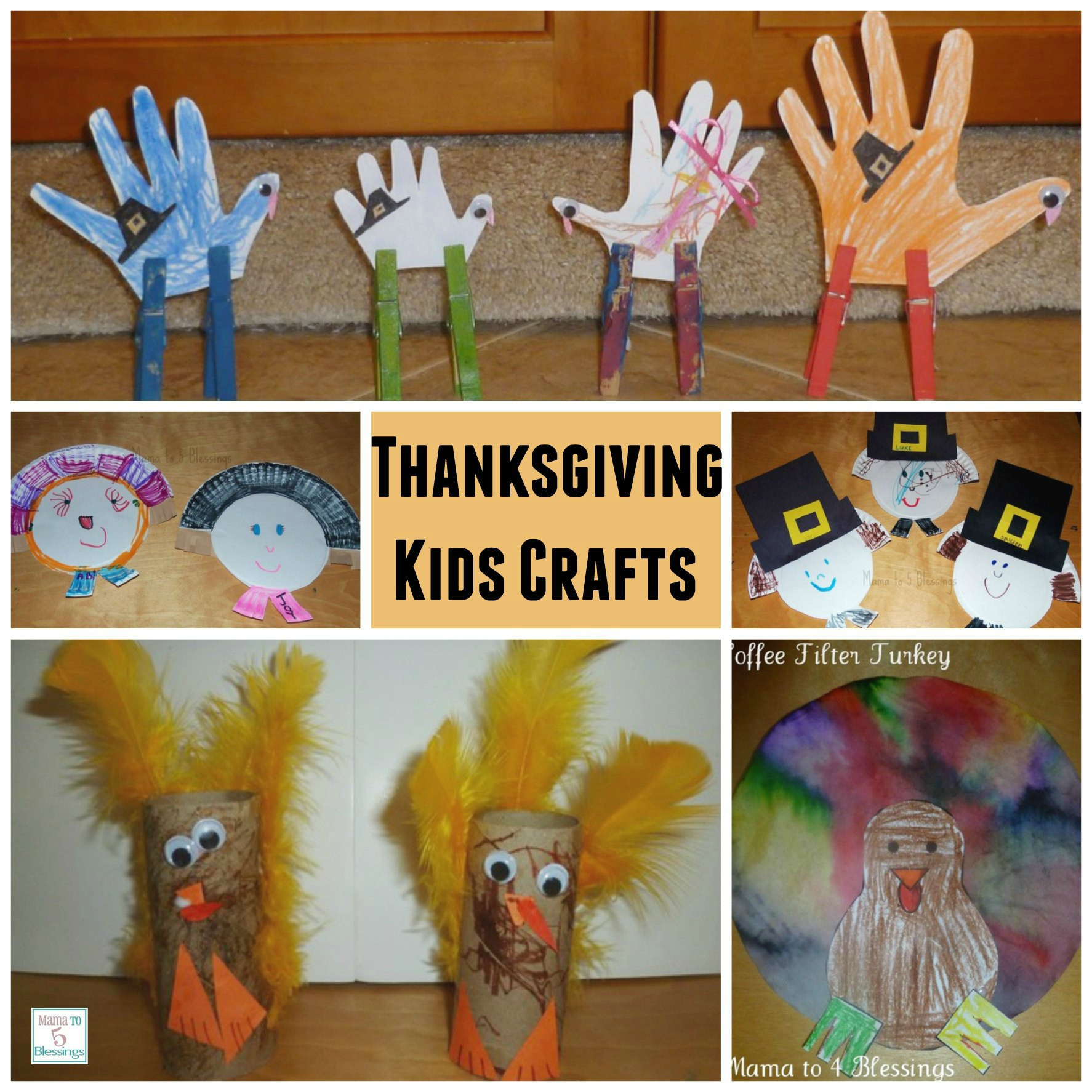 Craft For Kids Thanksgiving
 Easy Thanksgiving Kids Crafts Learn & Link With Linky