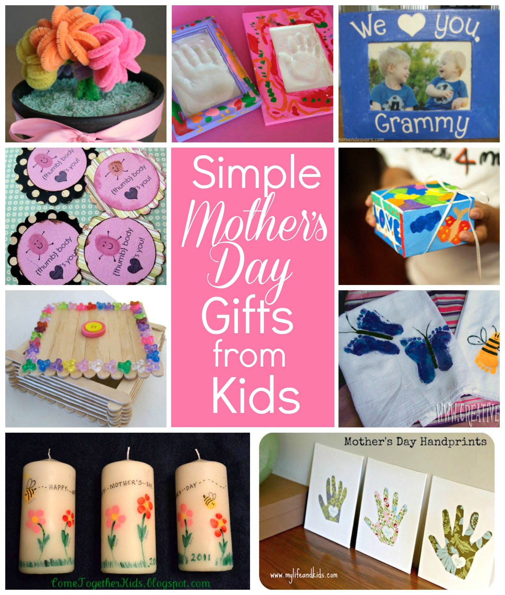 Craft Ideas For Mothers Day
 Simple Mother’s Day t ideas for grandma Flower pot