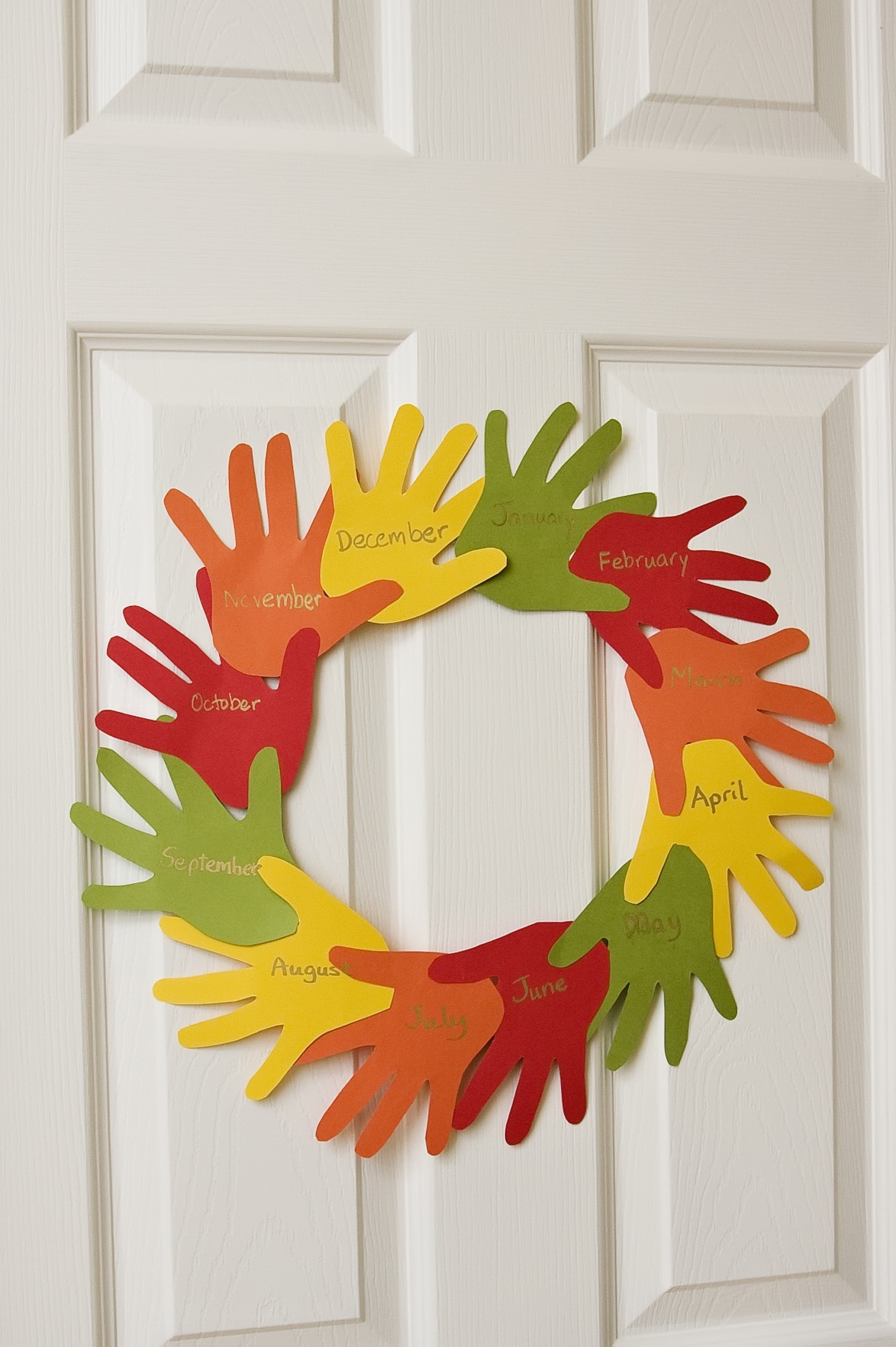 Craft Ideas For Preschool
 Handprint Wreath • The Preschool Toolbox Blog