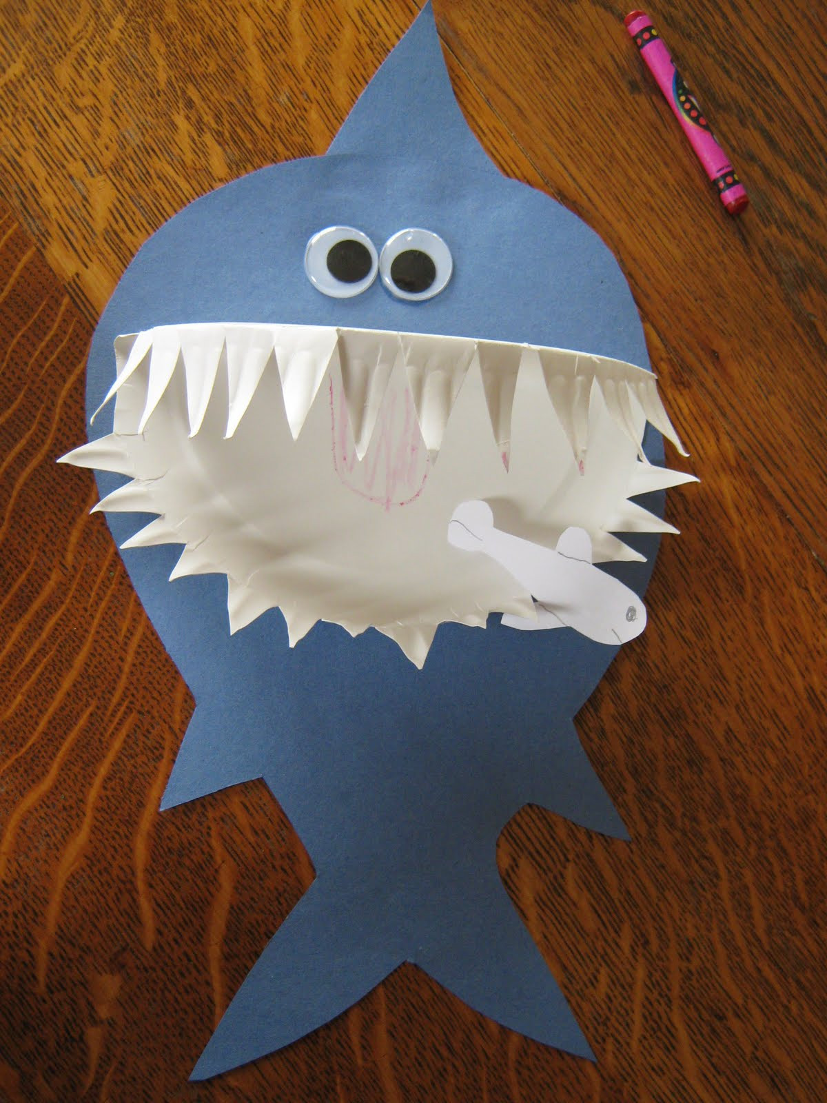 Craft Ideas For Preschoolers
 Almost Unschoolers Paper Plate Shark Craft