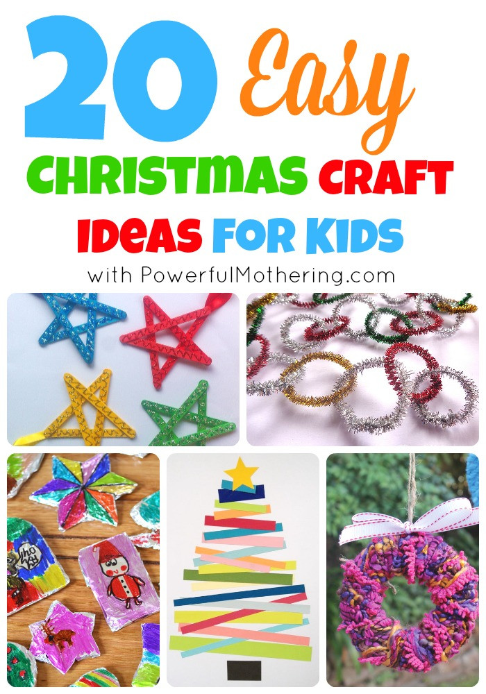 Craft Ideas Toddlers
 20 Easy Christmas Craft Ideas for Kids