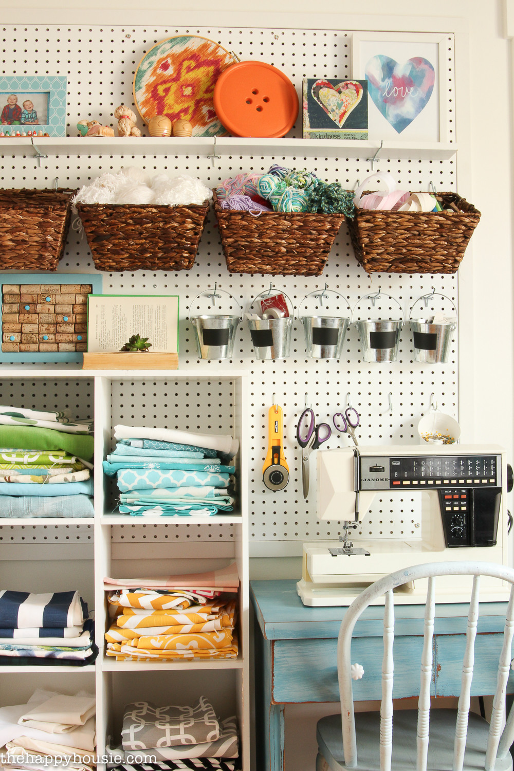 Craft Room Organizing Ideas
 How to Organize a Craft Room Work Space The Happy Housie