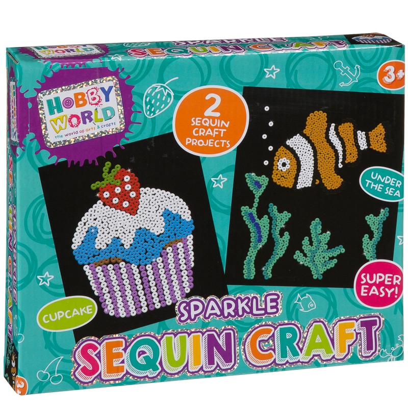 Craft Sets For Toddlers
 Hobby World Sparkle Sequin Craft Set
