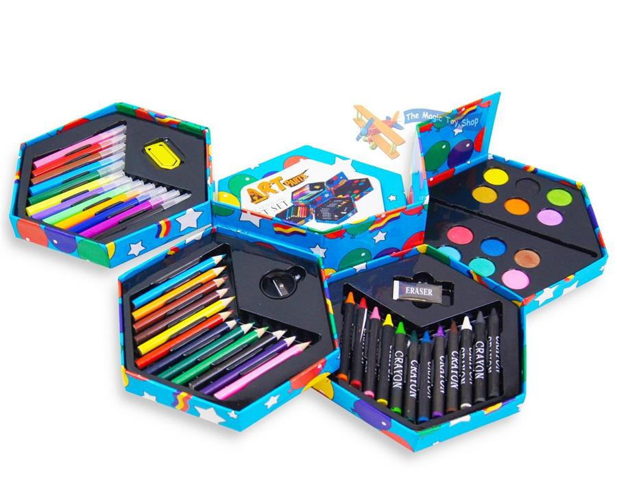 Craft Sets For Toddlers
 Childrens Craft Art Set Artist Box Crayons Pens Paints