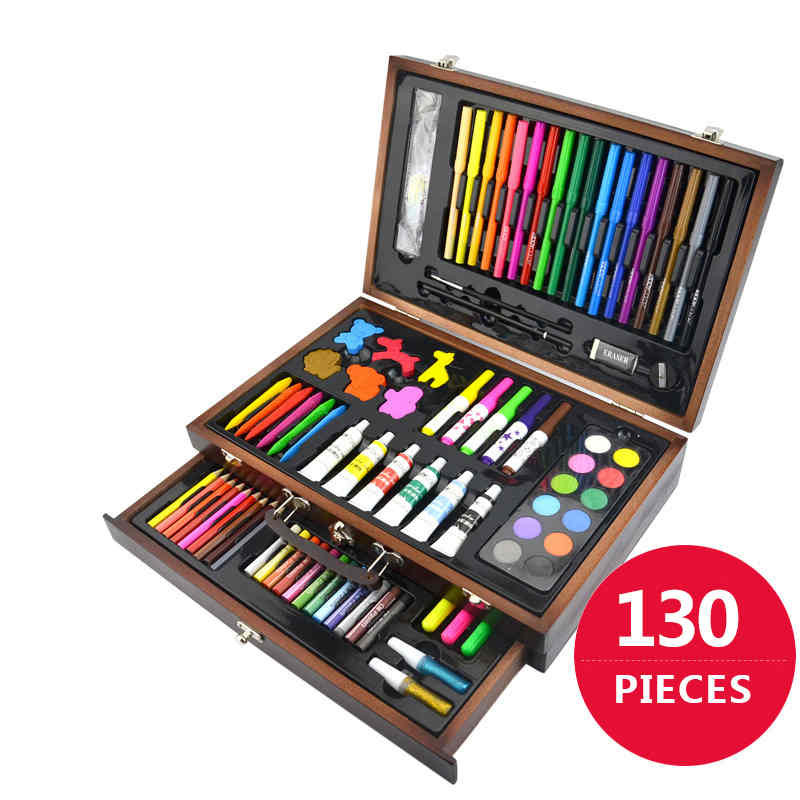 Craft Sets For Toddlers
 130 Piecs Drawing Pencils Color Pens Crayons Case Art