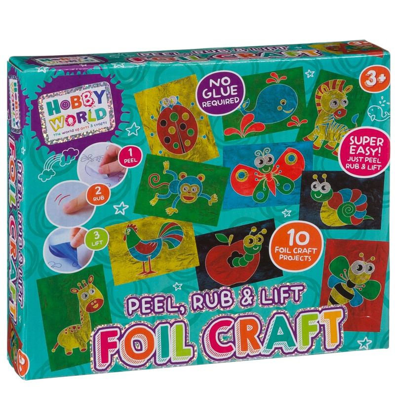 Craft Sets For Toddlers
 Hobby World Peel Rub & Lift Foil Craft Set