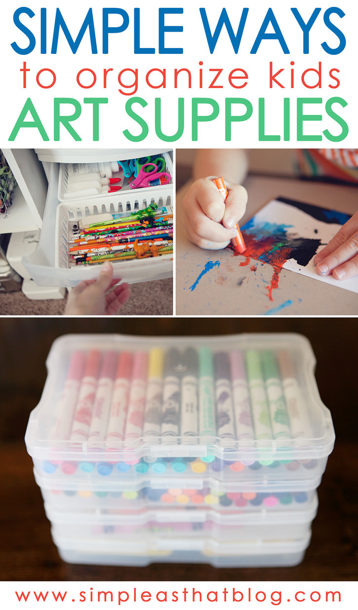 Craft Supplies For Kids
 Simple Ways to Organize Kids Craft Supplies simple as that