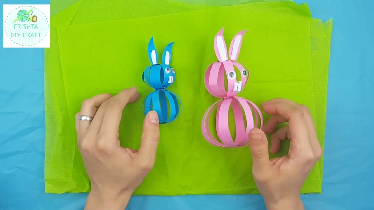 Crafts For Kids Step By Step
 Super Easy Easter Paper Bunny Craft For Kids