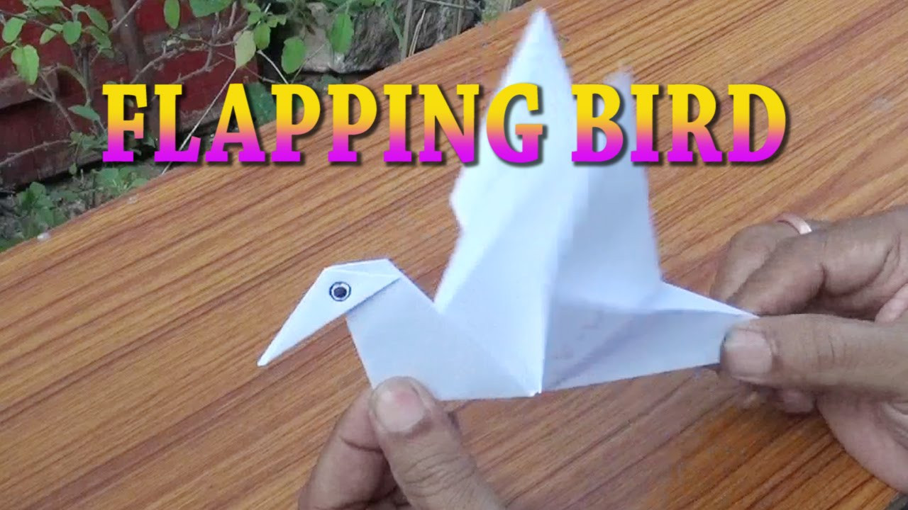 Crafts For Kids Step By Step
 FLAPPING BIRD PAPER CRAFT ORIGAMI EASY STEPS FOR KIDS