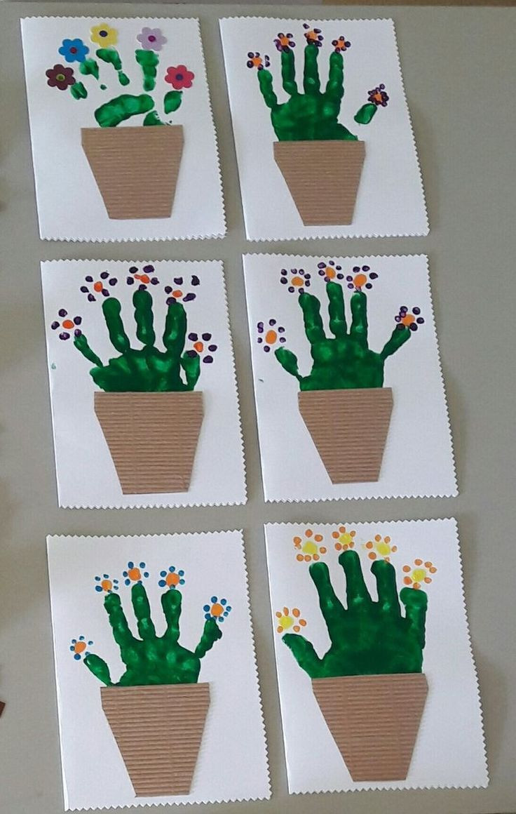 Crafts For Young Toddlers
 Green plant or cactus kid craft Use your hands to make