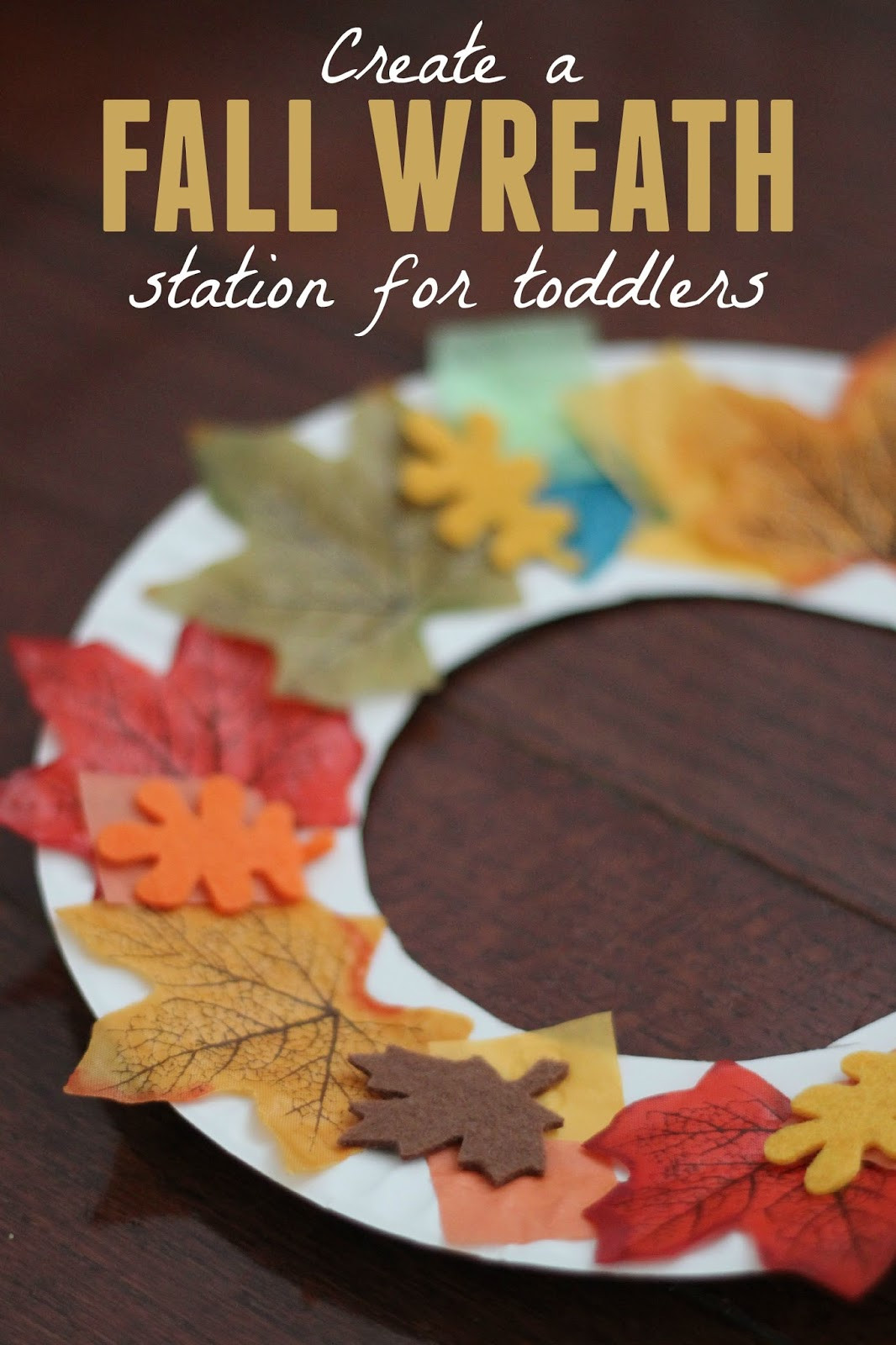 Crafts For Young Toddlers
 Toddler Approved Fall Wreath Making Station for Toddlers
