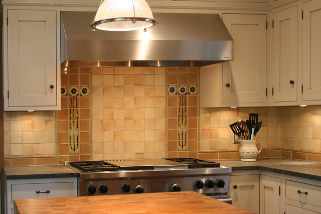 Craftsman Style Kitchen Backsplash
 Van Briggle Style Kitchen Backsplash Craftsman Tile