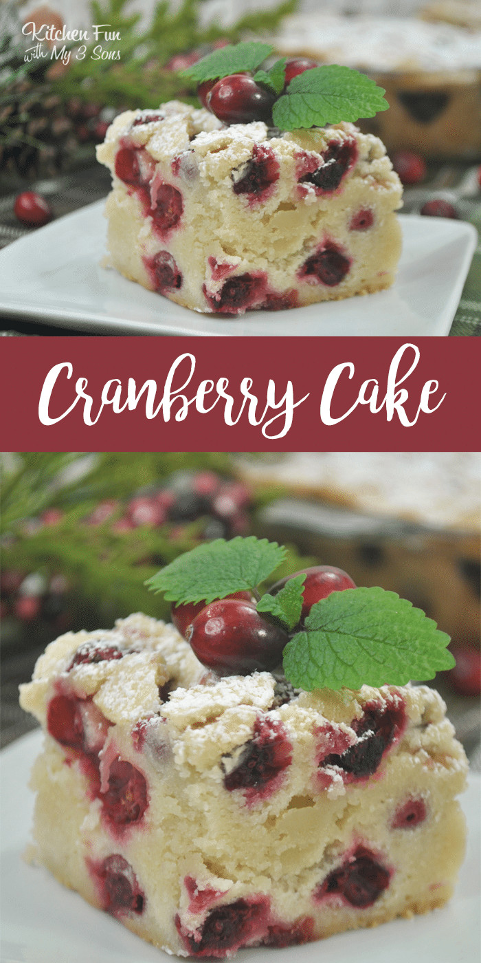 Cranberry Christmas Cake Recipe
 Cranberry Christmas Cake Kitchen Fun With My 3 Sons