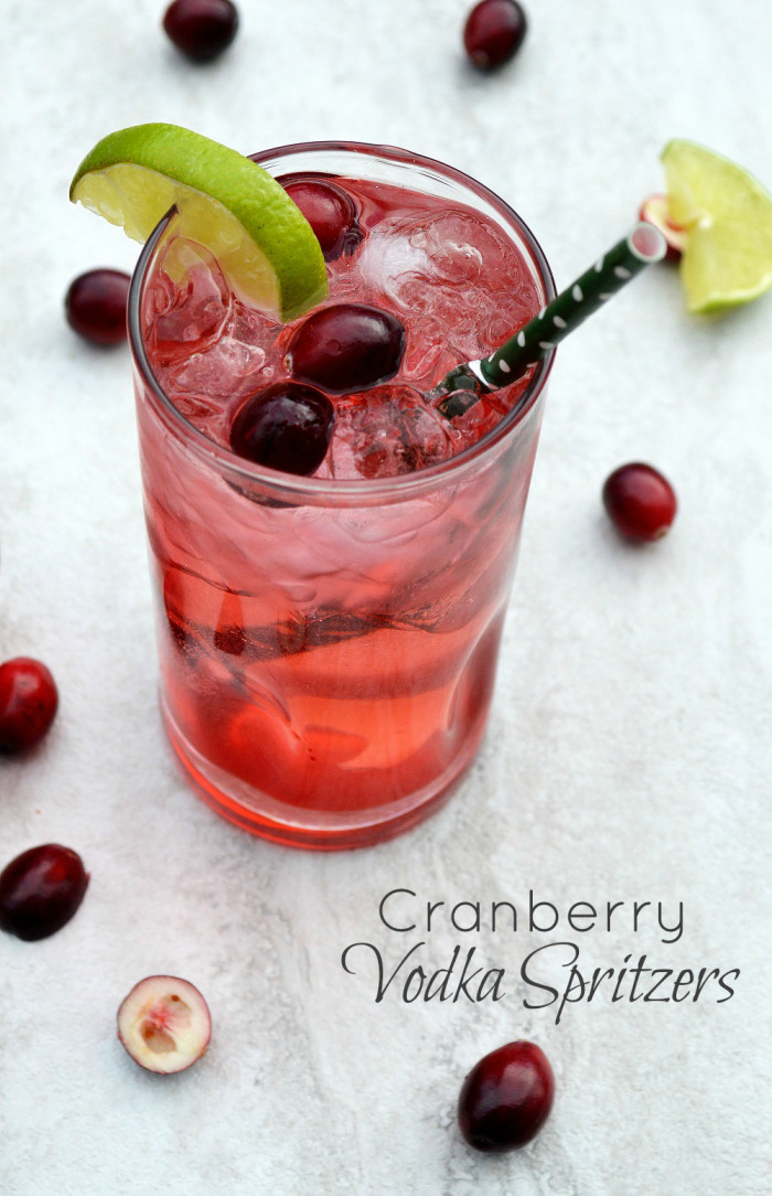 Cranberry Vodka Cocktail Recipes
 Holiday Cocktail Cranberry Vodka Spritzers