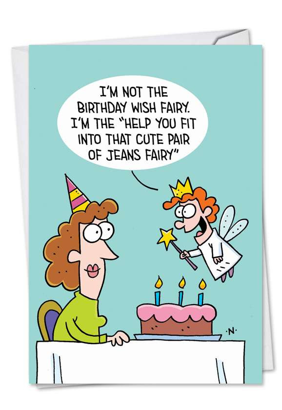 Crazy Birthday Wishes
 Birthday Wish Fairy Cartoons Birthday Card Scott Nickel