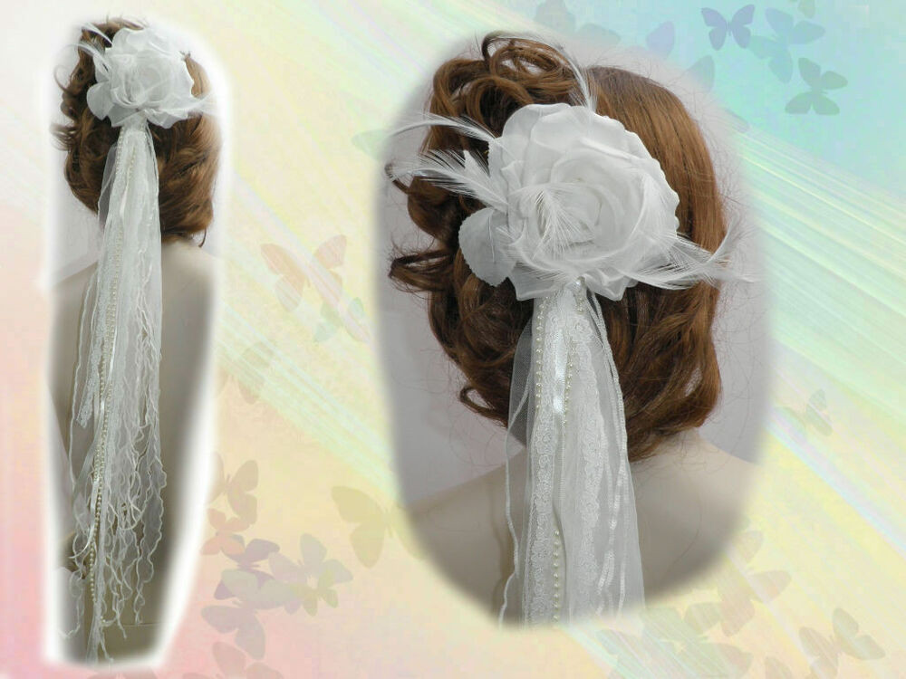 Cream Wedding Veils
 Cream Fascinator Style Fairytale Garden Wedding Veil