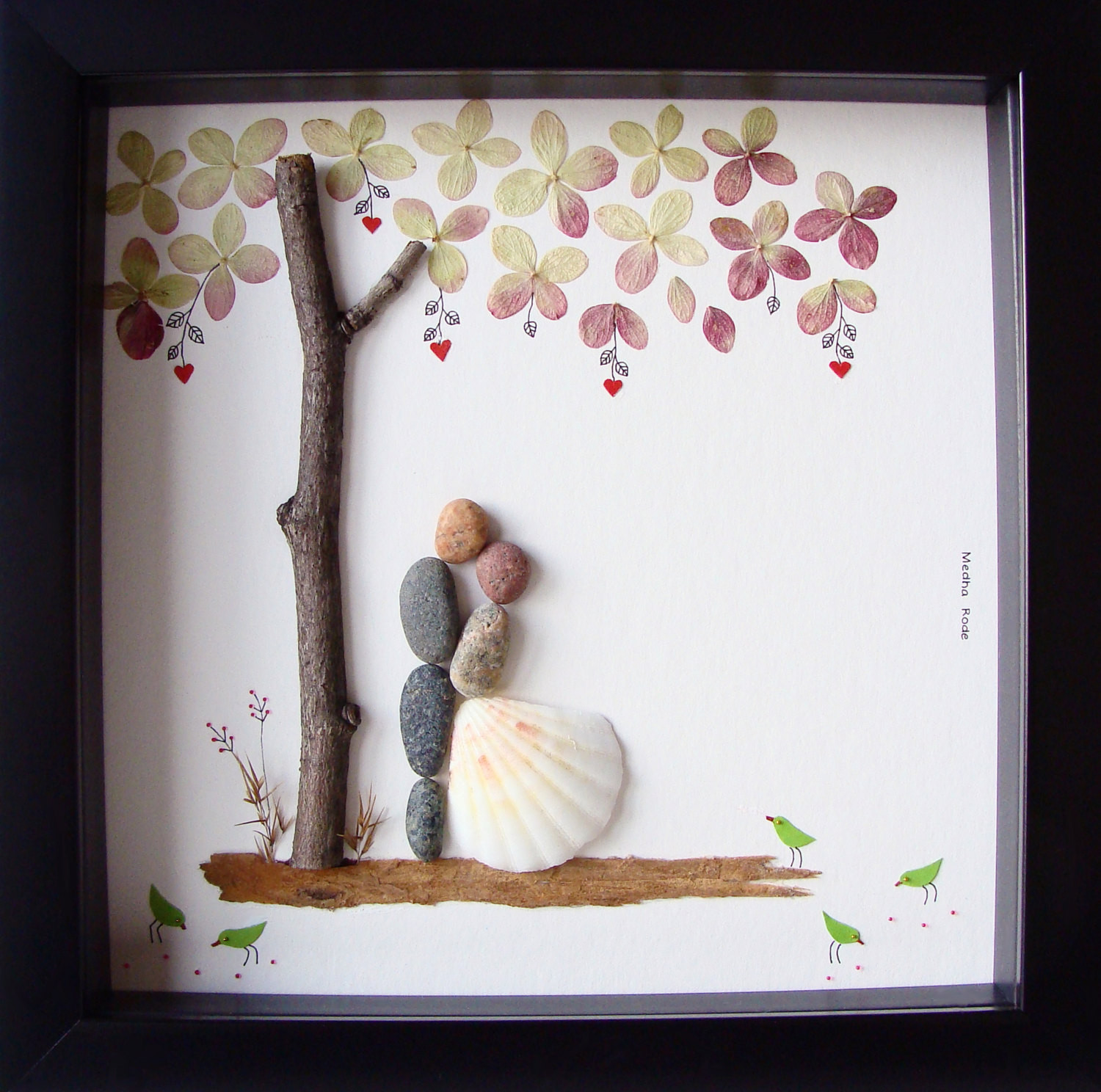 Creative Gift Ideas For Couples
 Unique Wedding Gift For Couple Wedding Pebble Art by MedhaRode