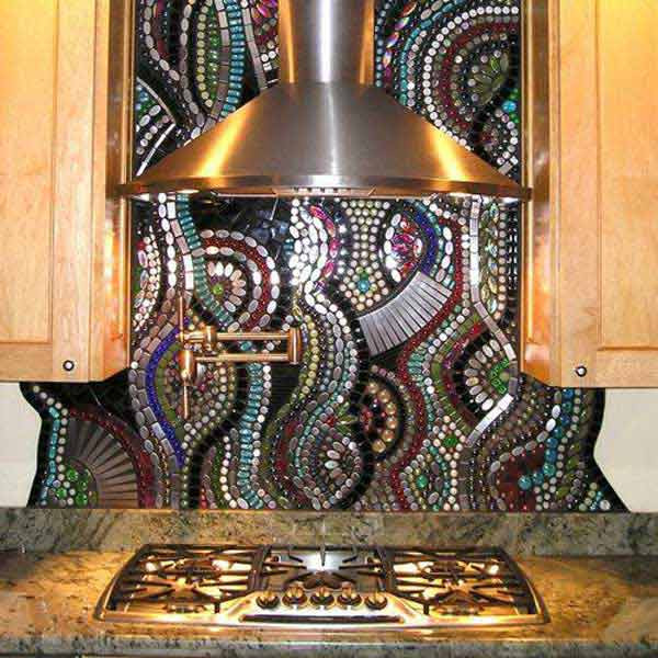 Creative Kitchen Backsplash
 Top 30 Creative and Unique Kitchen Backsplash Ideas