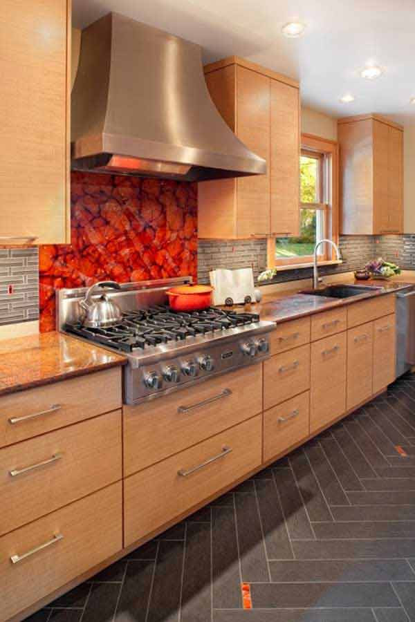 Creative Kitchen Backsplash
 Top 30 Creative and Unique Kitchen Backsplash Ideas