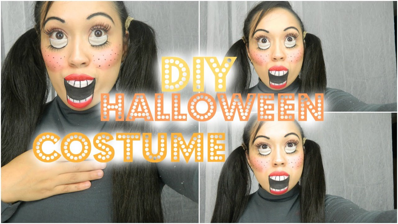 Creepy Doll Costume DIY
 EASY DIY Halloween Costumes creepy doll makeup tutorial