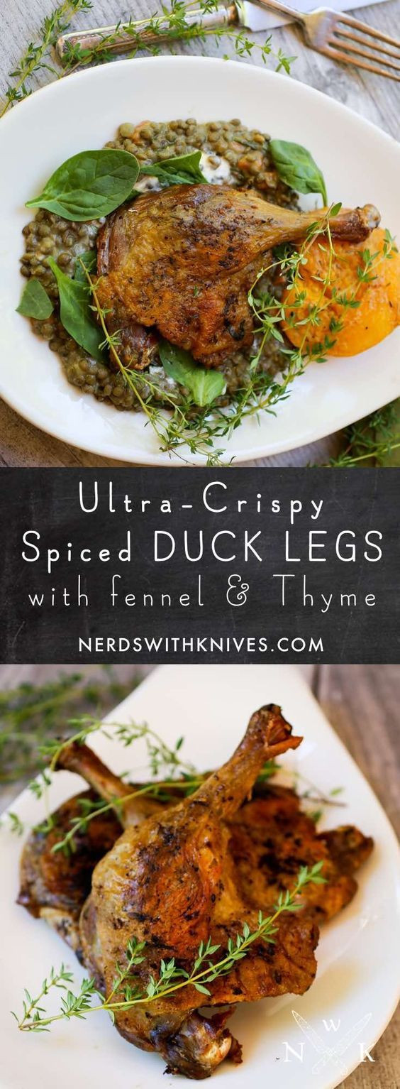 Crispy Duck Leg Recipes
 Crispy Spiced Duck Legs with Thyme Recipe