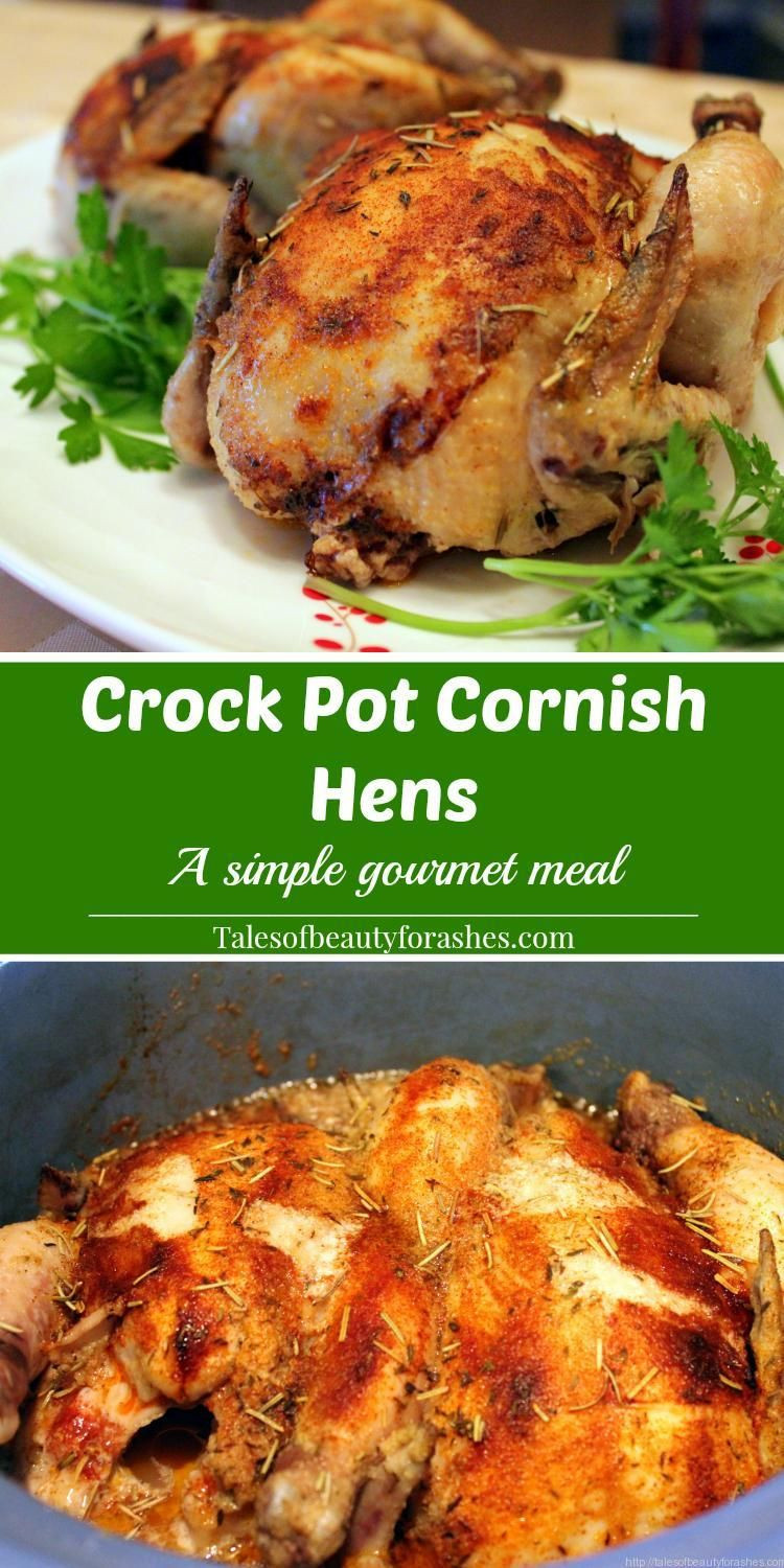 Crock Pot Cornish Game Hens Recipe
 These Crock Pot Cornish Hens are so simple that this might